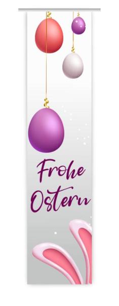 Ostern in silber, Flächenvorhang Einzel